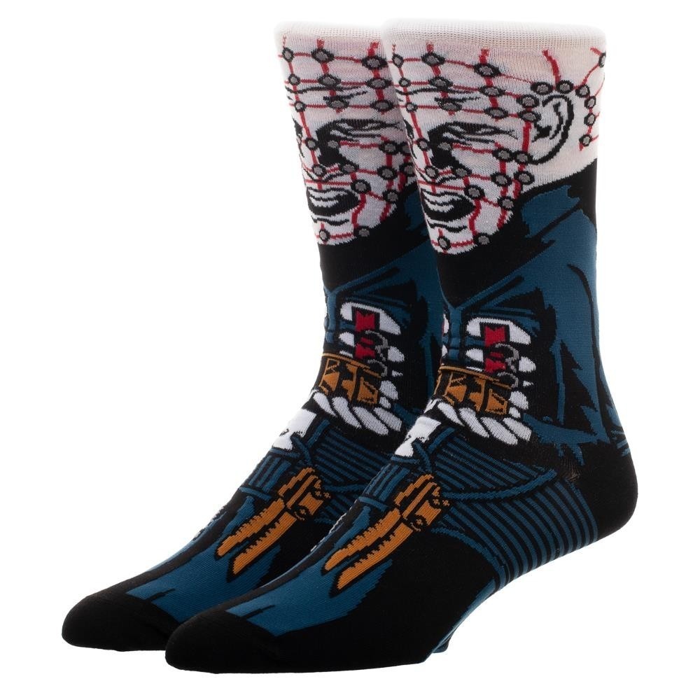 Hellraiser Pinhead Men's Crew Socks Bioworld 1 Pair Novelty Horror Halloween